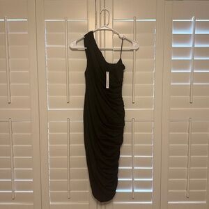 AmelieBoutik Runched one shoulder dress